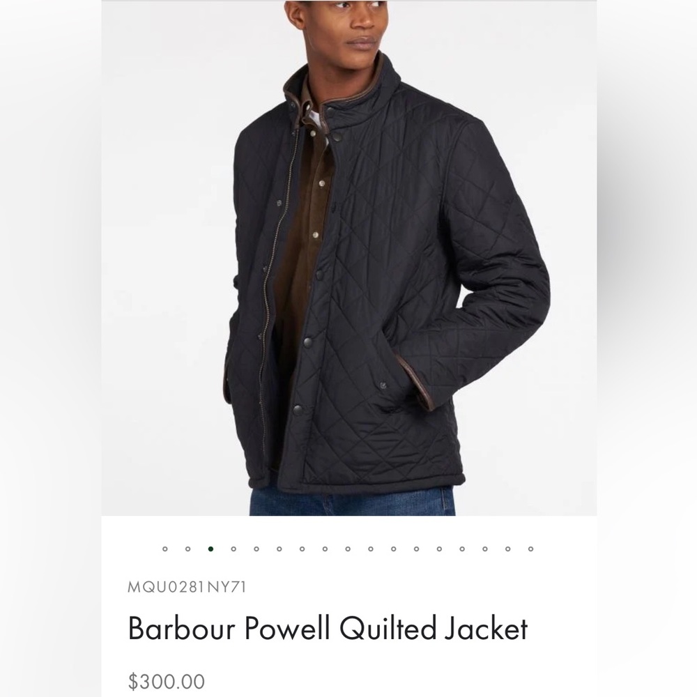 Gently Work Navy Quilted Barbour Jacket